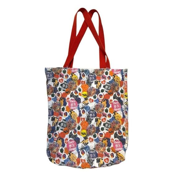 Tote Bag Tokyo Friends Japan Asian Small 2 Handle Y2K 90s shopping Concept One - Picture 5 of 7